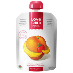 Puree - Bananas strawberry peaches Organic