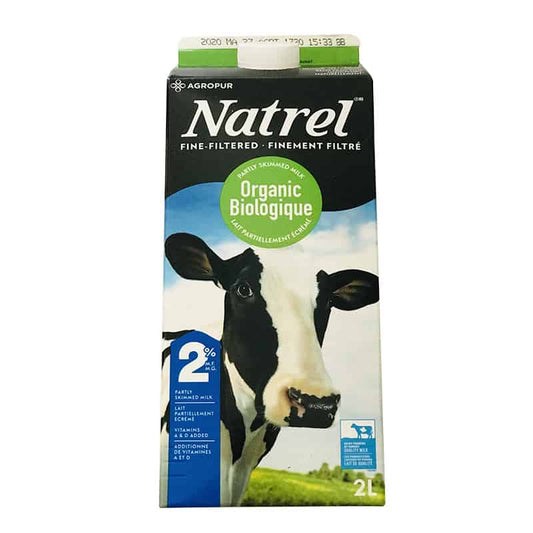 LAIT DE VACHE BIO 2% 2L NATREL
