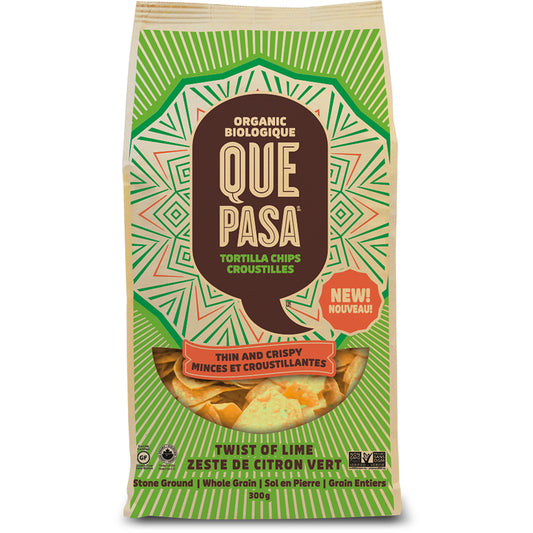 que pasa biologique croustilles minces et croustillantes zeste de citron vert sol en pierre grain entiers sans ogm sans gluten 300 g