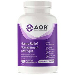 AOR Soulagement gastrique 312 mg favorise la santé gastrique végétalien sans ogm sans gluten 60 végécapsules
