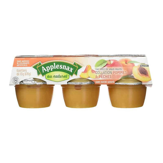 Collations Aux Pommes et Pêches Sans Sucre