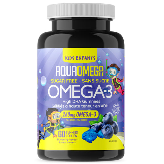 Omega-3 Enfants À Haute Teneur en ADH - Bleuet