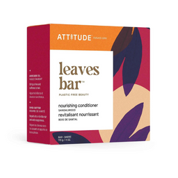 Attitude Leaves Bar Revitalisant Nourrissant Bois De Santal  Biodégradable Végan Fait au Québec