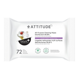 Attitude nature plus thechnology lingettes nettoyantes multi surfaces lavande thym