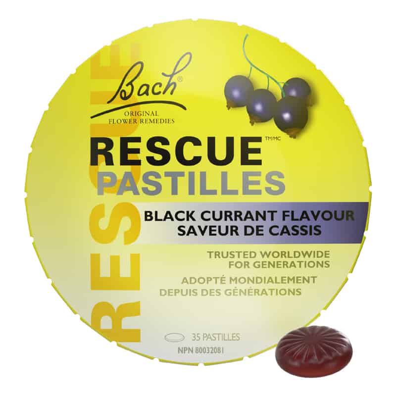 Bach rescue pastilles saveur cassis