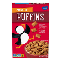 Barbara's Céréales Puffins Cannelle Végan Sans OGM Grains entiers