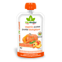 Purée Carottes Abricots et Courges Bio