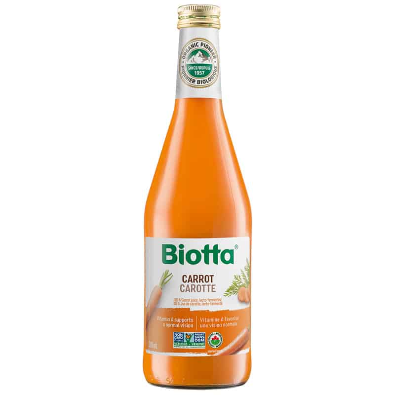 Jus de carotte biologique