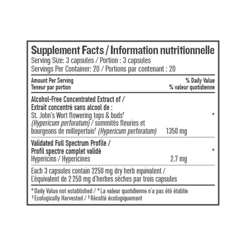 Botanica millepertuis capsule liquide Apaise  l'agigation et la nervosité 60 capsules