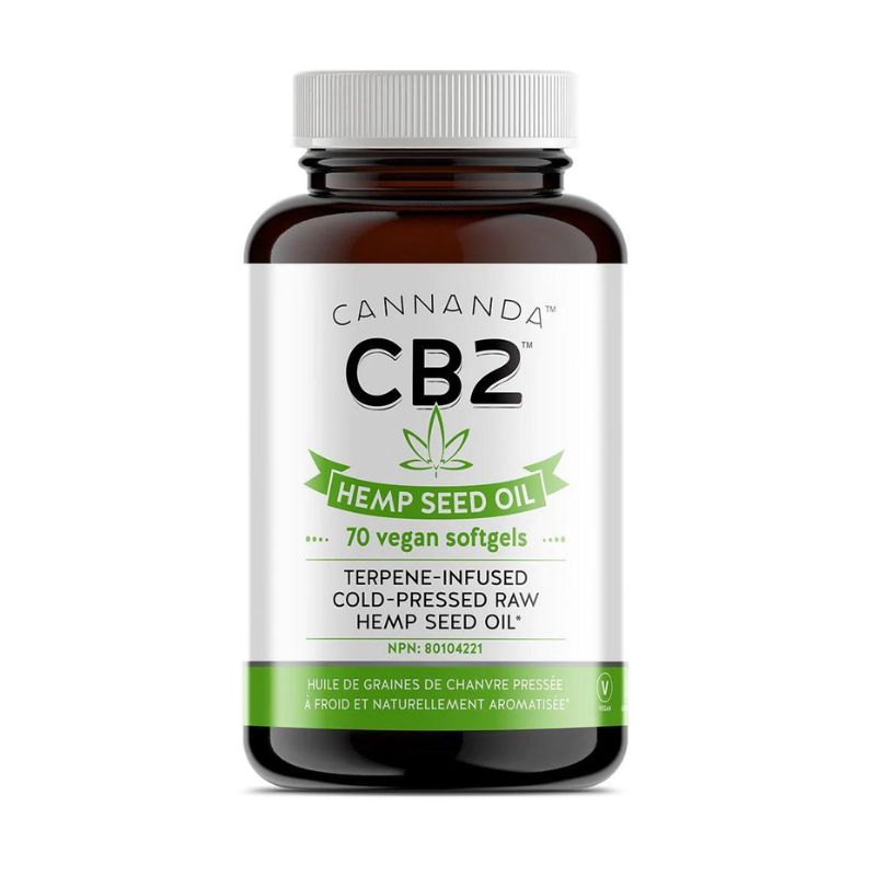 Cannanda CB2 Huile De Graines De Chanvre Gélules Végane Pressée à froid