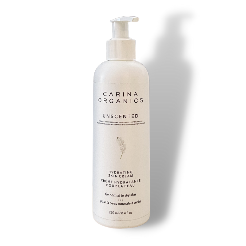 Carina organics crème hydratante peau non parfumé