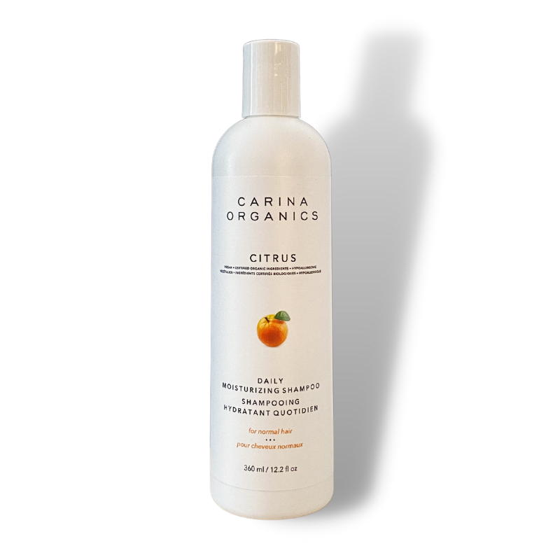 Carina organics shampoing hydratant quotidien agrumes
