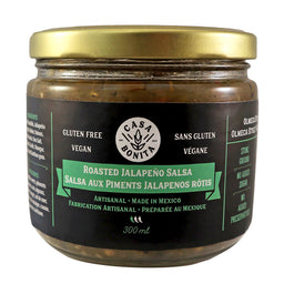 Casa Bonita Casa Bonita Salsa Aux Piments Jalapenos Rôtis Sans gluten Végane Préparée au Mexique