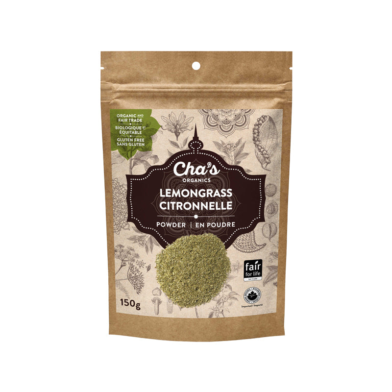 Cha's organics citronnelle poudre biologique sans gluten 150 g