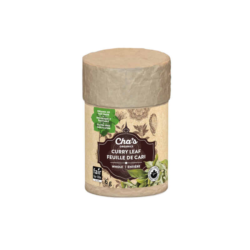 Cha's organics feuille cari entière sans gluten biologique 6 g