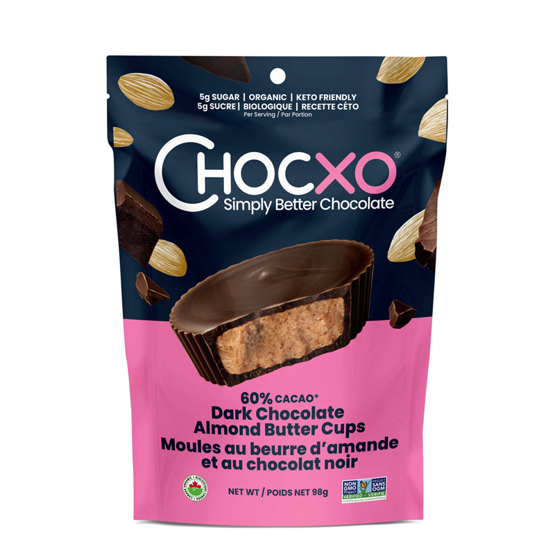 Chocxo Cétogène chocolat noir 60% cacao beurre d'amandes Biologique 