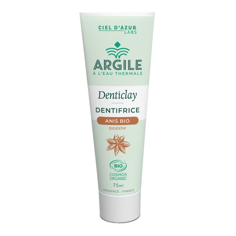 Ciel d'Azur Labs Denticlay Dentifrice Argile Anis Bio Digestif