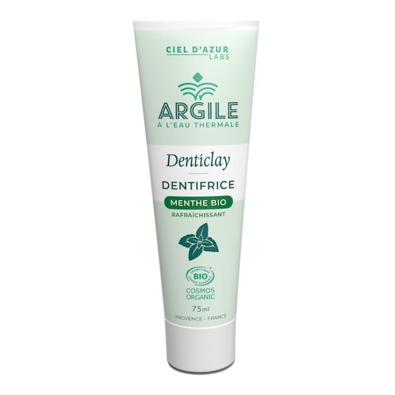 Ciel d'Azur Labs Denticlay Dentifrice Argile Menthe Bio Rafraichissant
