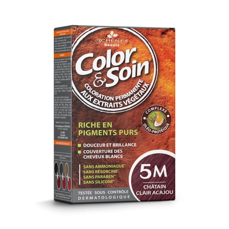 Coloration Permanente 5M Châtain Clair Acajou