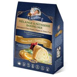 Gâteau doré sans gluten