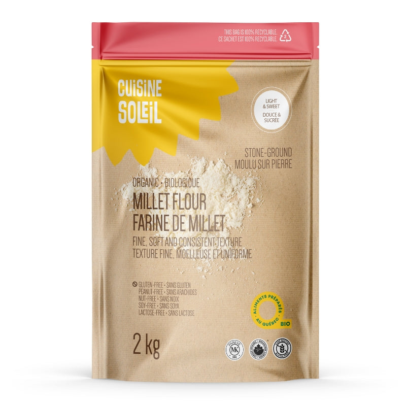 cuisine soleil Farine de millet biologique flour - Organic