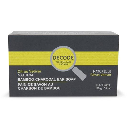 Decode Savon au Charbon de Bambou Citrus Vetiver Pour Hommes