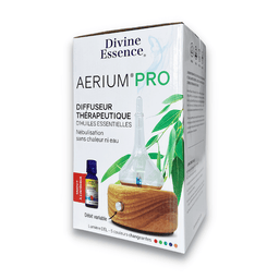 Divine essence aerium pro diffuseur thérapeutique d'huiles essentielles sans chaleur ni eau  lumière DEL changeantes 