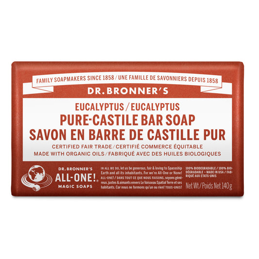 Savon en barre de Castille pur - Eucalyptus