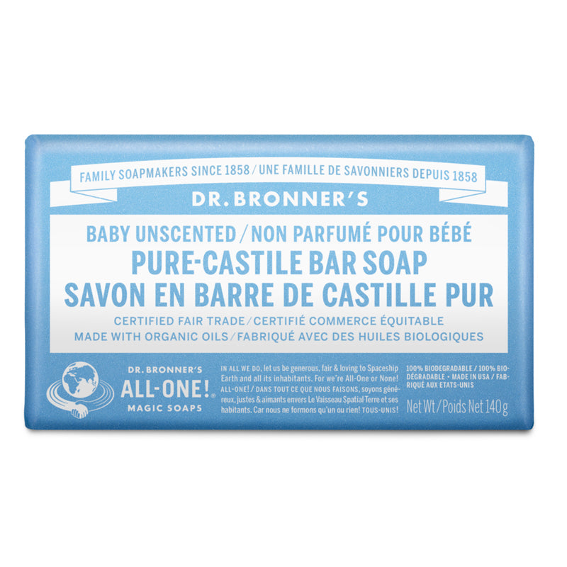 Savon en barre de Castille pur - Non parfumé pour bébé