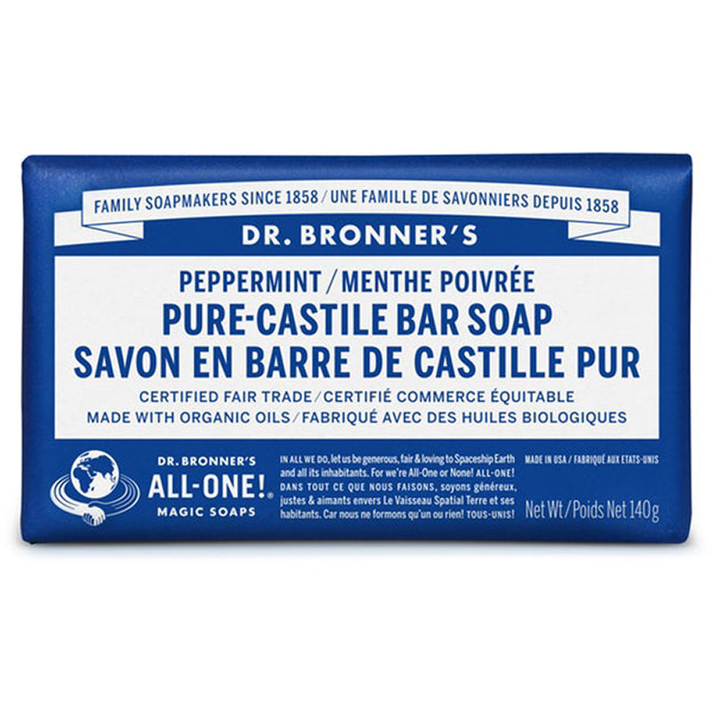 Savon en barre de Castille pur - Menthe poivrée 