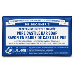 Savon en barre de Castille pur - Menthe poivrée 