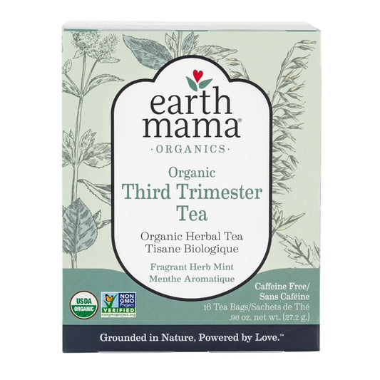 Earth mama organics Thé Biologique Du Troisième Trimestre Menthe Sans OGM Sans caféine