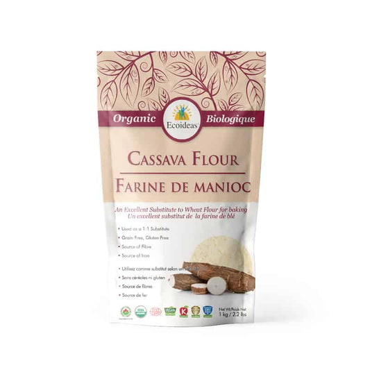 Ecoideas farine de manioc biologique vegan sans ogm 1kg