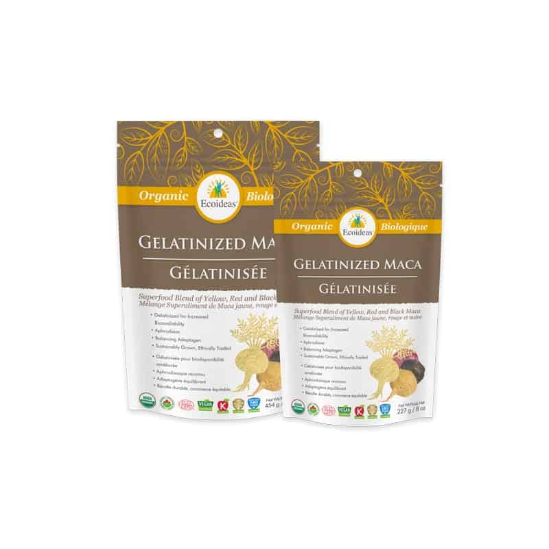 Ecoideas Maca gélatinisée biologique vegan sans ogm 227g