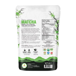 Ecoideas poudre de thé vert matcha japonais biologique qualité cérémoniale doux et sans amertume 70g