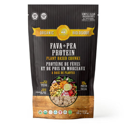 Ecoideas Protéine Fèves + Pois En Morceaux Bio Sans gluten Keto Sans OGM Végane Sans Soja