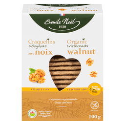Émile Noel Craquelins Aux Noix Bio Sans gluten Sans OGM