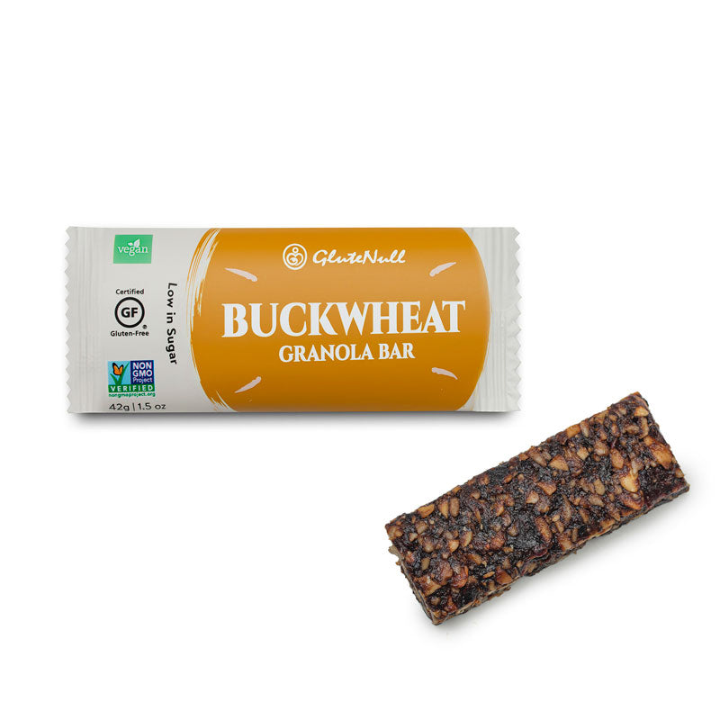 GluteNull Granola Au Sarrasin Barre Énergétique Végan Sans gluten Sans OGM Faible en sucre