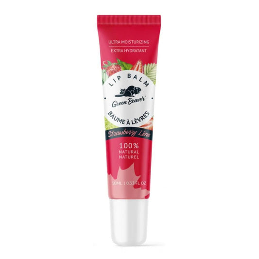 green beaver Baume à lèvres Fraise-Lime - Ultra hydratant Lip balm - Strawberry-Lime - moisturizing