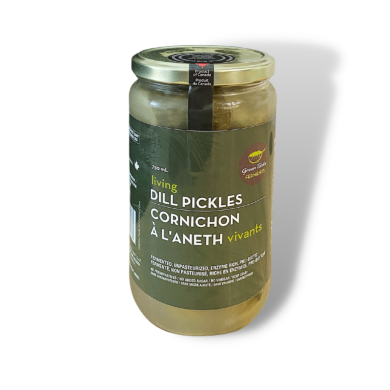 Cornichons à l'aneth vivants