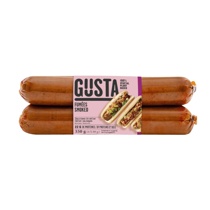 gusta Saucisse de seitan - Épices fumées sausage - Smoked spices