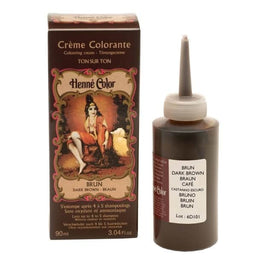 Henna colouring cream - Dark brown