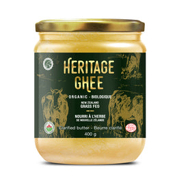 Heritage Ghee Beurre Clarifié Biologique Nourri À L'Herbe