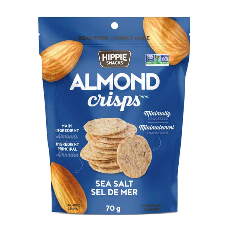 Hippie snacks almond crisps sel de mer
