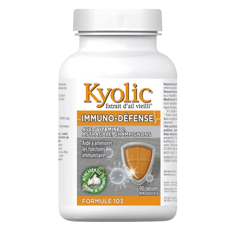 Kyolic extrait d'ail vieilli immuno- défense formule 103 