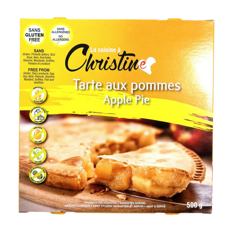 Tarte Aux Pommes La Cuisine à Christine sans allergènes Congelée 