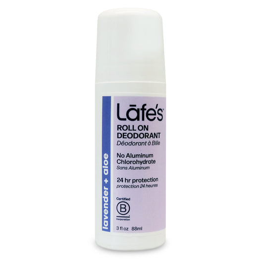 Lafe's déodorant à bille sans aluminium protection 24 hr Lavande + Aloès 88 ml