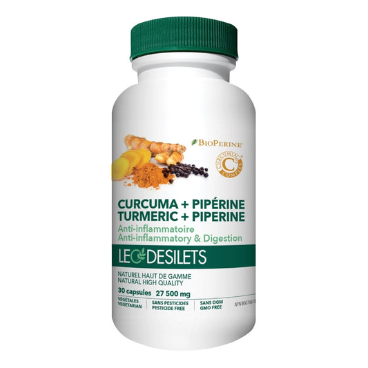 Léo Désilets leo desilets Curcuma + Pipérine Turmeric + Piperine