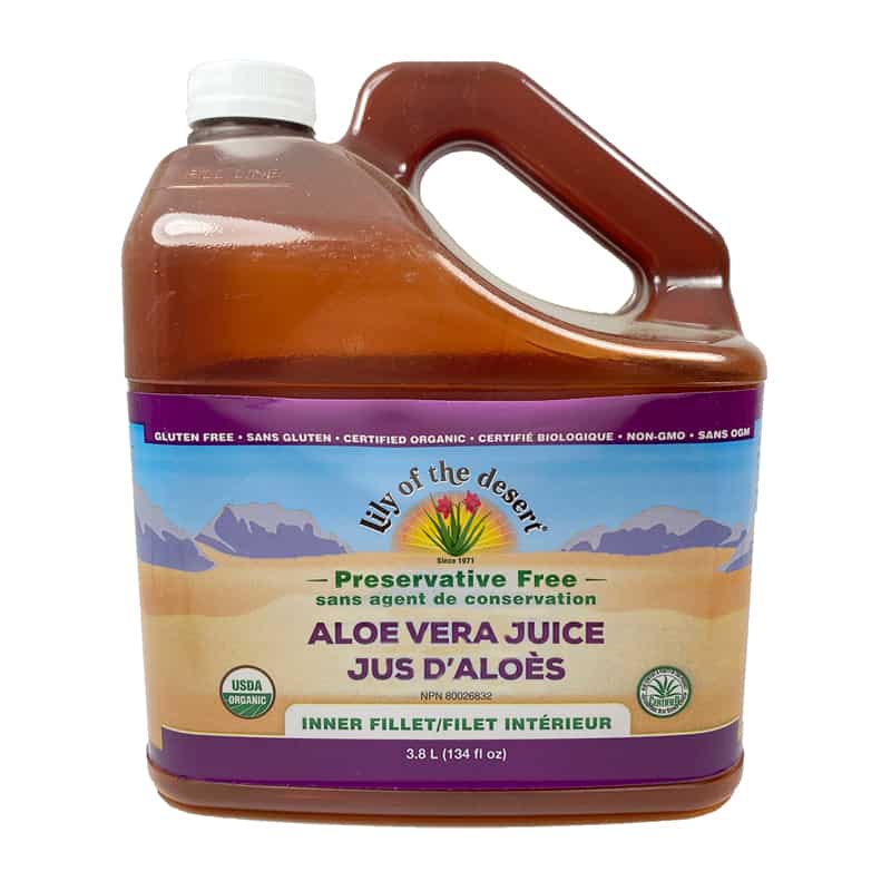 Lily of the desert jus d'aloès filet intérieur sans agent conservation