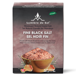 Lumière de sel Sel Noir Fin De L'Himalaya  Sans gluten